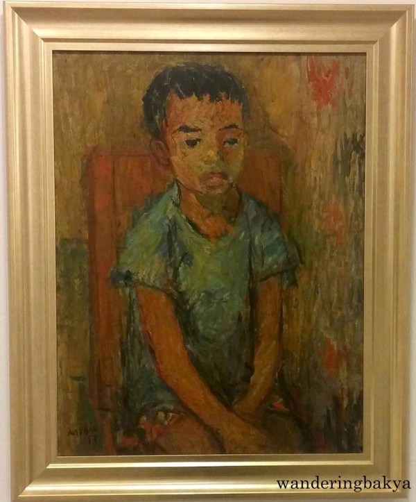 Portrait of a Boy, 1957 (Oil on plywood). Collection of Irvin Go.